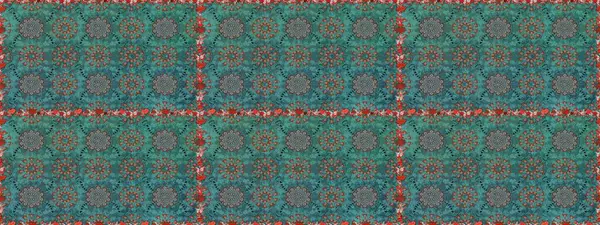 Şirin çiçekler. Satır seamless modeli. Rasterleştirme Trendy kumaş deseni.