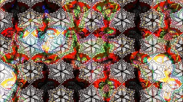 Ağaç dallı bahar çiçekleriyle desen, çiçek siluetiyle nötr renkler. Raster deseni.