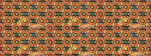 Klasik klasik klasik arka plan. Kusursuz klasik raster turuncu ve altın desenli. Geleneksel oryantasyon süsü.