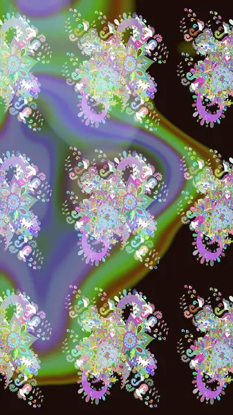 Raster güzel bir çiçek deseni çizmiş. Bahar mevsimi. Tatil havası. Nazik romantik baskı. Gri renkli çiçekler.