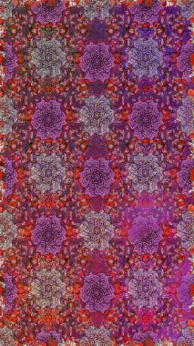 Çiçek deseni. Düz çiçek öğeleri tasarım. Raster Dikişsiz güzel kumaş desen. Bahar Tema Dikişsiz desen arka plan rengi.