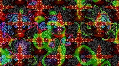 Klasik çiçek desenli. Paketleme, tekstil, duvar kâğıdı için çiçek eskizi. Yumuşak fayans. Raster 'ın taze dokusu. Yumuşak pamuk tasarımı.