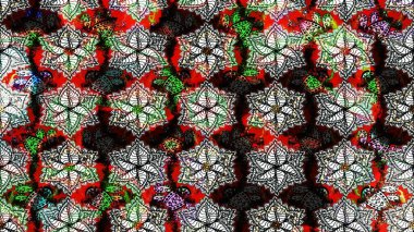 Suluboya elle çizilmiş çiçek desenli eskiz deseni. Parlak renkli fantezi çiçekleri, yapraklar, siyah renkli tomurcuklar.