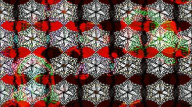 Yapraklı çiçekler ve papatya çiçekli siyah renkte papatyalar. Eskiz arkaplan modeli. Raster - stok.