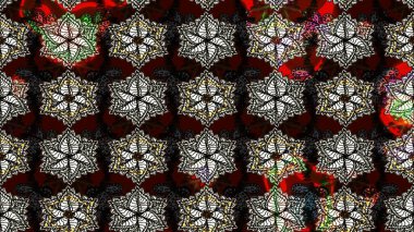 Çiçekli bahar çiçekleri. Küçük çiçekte güzel bir desen. Küçük renkli çiçekler. Moda baskıları için zarif bir şablon. Motley illüstrasyonu.