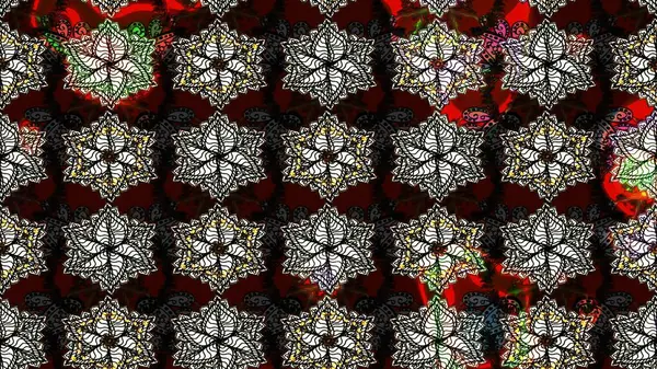 Çiçekli bahar çiçekleri. Küçük çiçekte güzel bir desen. Küçük renkli çiçekler. Moda baskıları için zarif bir şablon. Motley illüstrasyonu.