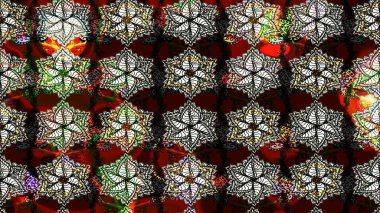 Çiçek deseni. Raster illüstrasyonu. Chichi 'nin kumaş kalıbını çiz. Renkli Bahar Teması eskiz kalıbı. Düz Çiçek Elementleri Tasarımı.