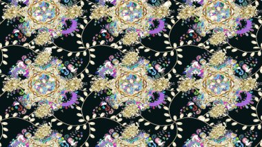 Bahar mevsimi. Tatil havası. Nazik romantik baskı. Raster güzel bir çiçek deseni çiziyor..