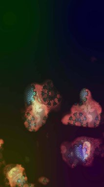 Küçük renkli çiçekler. Moda baskıları için zarif bir şablon. Küçük çiçekte güzel bir desen. Çiçekli bahar çiçekleri. Robot resim. Motley illüstrasyonu.