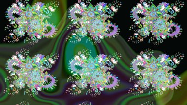 Küçük çiçekte güzel bir çiçek deseni var. Raster deseni. Çiçekli çiçek deseni, suluboya..