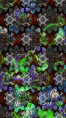 Raster illüstrasyonu. Klasik tropikal doğal elementlerin suluboya seti. Egzotik çiçekler, botanik parlak klasik gri renkler.