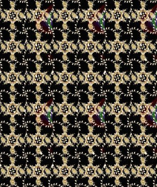 Fantezi kumaş deseni. Çiçekler, suluboya ile sorunsuz çiçek desenli. Raster desen.