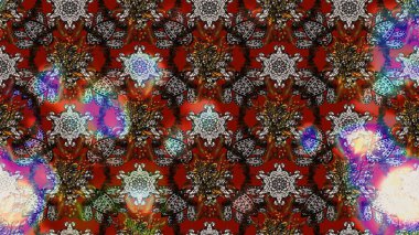 Çiçek deseni. Raster güzel kumaş deseni çiziyor. Renkli Bahar Teması eskiz kalıbı. Düz Çiçek Elementleri Tasarımı.