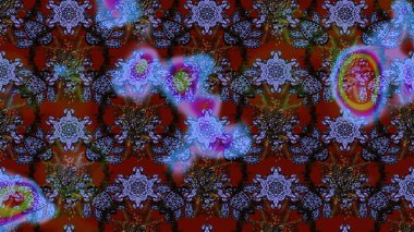 Çiçek deseni. Raster güzel kumaş deseni çiziyor. Renkli Bahar Teması eskiz kalıbı. Düz Çiçek Elementleri Tasarımı.