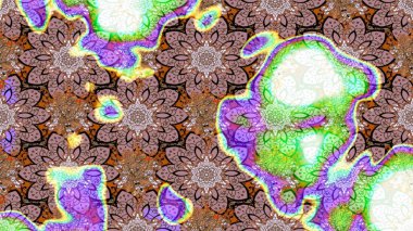 Üzerinde gelincikler ve vadi zambakları olan renkli çiçek desenli nakış deseni. Tekstil tasarımı için doğal renklerde geleneksel halk çiçekleri buketi.