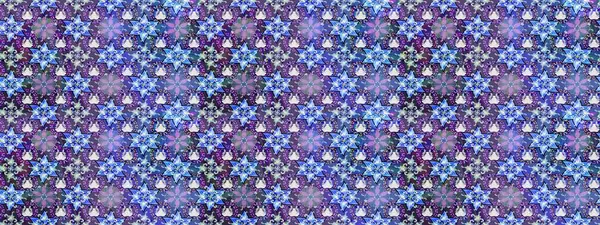 Raster suluboya çiçek deseni, narin çiçekler, mavi ve mor çiçekler, tebrik kartı şablonu. Güzel kumaş deseni.