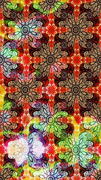 Çiçek kompozisyonu, el boyası, hassas şablon. Sevgililer günü ve tebrik kartı konsepti için şık bir davetiye. Üst manzara, yumuşak stil. Kırmızı renkte manzaralı çiçek deseni.