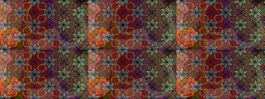 Botanik çizim kalıbı. Suluboya etkisi. Raster deseni. Organik elementler.