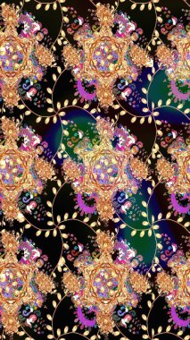 Çiçek arkaplanlı soyut zarafet eskiz deseni. Raster Güzel kumaş deseni.