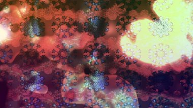 Çiçekli yaz çiçekleri. Küçük çiçekte güzel bir desen. Küçük renkli çiçekler. Moda baskıları için zarif bir şablon. Motley illüstrasyonu. Çizim.