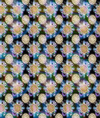 Tarafsız ve mavi renkte çiçekler. Elle boyanmış suluboya, kusursuz çiçekler ve bitkiler..