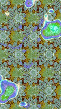 Şirin çiçek elementleri. Taslak desenli, modaya uygun kumaş deseni. Renkli Bahar Teması eskiz kalıbı. Raster illüstrasyonu. Düz Çiçek Elementleri Tasarımı.