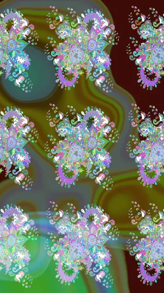 Şekil verilmiş çiçeklerle eskiz deseni. Süslü zentangle çizim dokusu, soyut çiçeklerle süslenmiş. Çiçek deseni duvar kağıdı, şablon dolguları ve web sayfası arkaplanı için kullanılabilir.