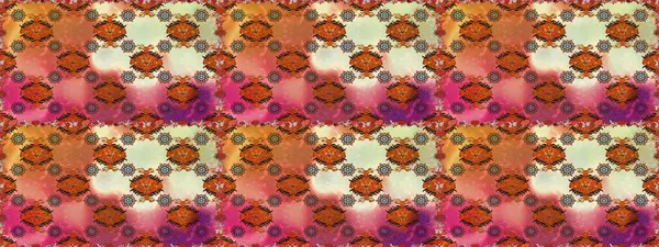 Turuncu renkli çiçekler. Raster illüstrasyonunda kusursuz çiçek deseni.