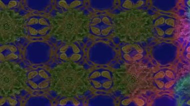 Renkli unsurlarla hareketli arka plan görüntüleri. Çiçekler. Eski model. Bayrak tarzı. Video kaydı. Şablon. Döngü. Kusursuz.. 