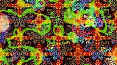 Parlak elementlerin. Çizim çiçek deseni duvar kağıdı, web sitesi arka planı, ambalaj kağıdı, davetiye, broşür, afiş veya web sitesi için kullanılabilir. El çizimi Raster illüstrasyonu.