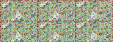 Raster - stok. Tarafsız çiçekli kusursuz desen, suluboya çiçek deseni, sevimli çiçek, duvar kağıdı, kart veya kumaş için fayanslı.