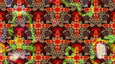 Küçük çiçekli basit bir çiçek çizimi. Kırmızı renkte sevimli çiçekler. Moda baskısı, albüm, ambalaj kağıdı ve duvar kağıdı için zarif dekoratif süslemeler. Raster illüstrasyonu.