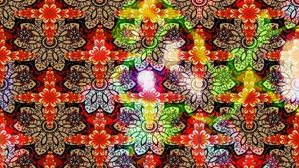 Çiçekler suluboya eskiz deseni. Raster Stili kumaş deseni.