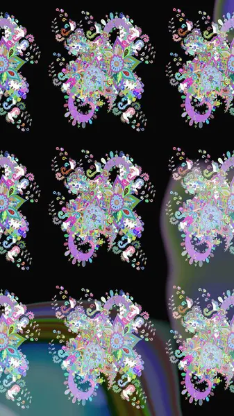 Çiçek arkaplan. Çizim raster deseni. Güzel kumaş deseni.