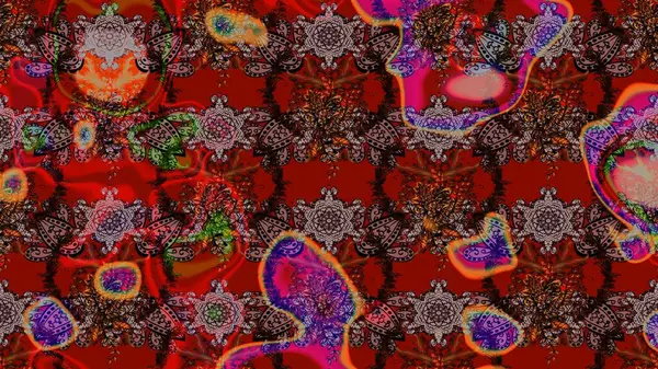 Elle boyanmış suluboya resim çizimleri, çiçekler ve bitkiler. Kırmızı renkte çiçekler.