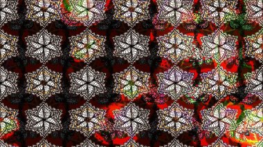 Raster düz çiçek çizim deseni. Hediye ambalaj kağıdı, tebrik kartları, posterler ve pankart tasarımı. Siyah renkte çiçekler.