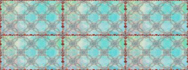 Raster illüstrasyonu. Mavi renkli çiçekler. Kusursuz çiçek deseni duvar kağıdı için kullanılabilir.