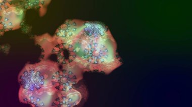 Çiçekli karalama şeklinde Raster çiçek deseni. Gri renkte yaz çiçekleri. Raster illüstrasyonu.