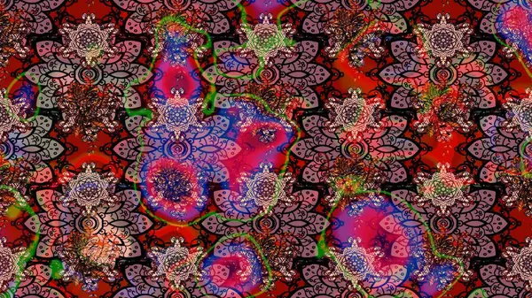 Karalama çiçekleri çizim kalıbı. Sanat, çiçeklere ilham verir ve arka plan bırakır. Kahverengi el çizimi. Raster deseni.