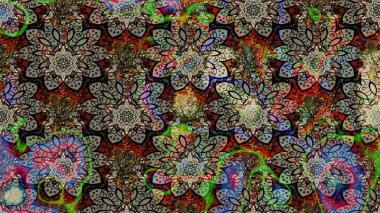 Raster suluboya çiçek deseni, narin çiçekler, gri çiçekler, tebrik kartı şablonu. Güzel kumaş deseni.