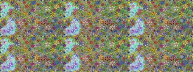 Çiçekli, suluboya desenli kusursuz çiçek deseni. Süslü kumaş deseni. Raster deseni.