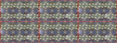 Çiçek grisi ve nötr dikişsiz desen. Raster çiçek izi. Klasik taslak çizimi.