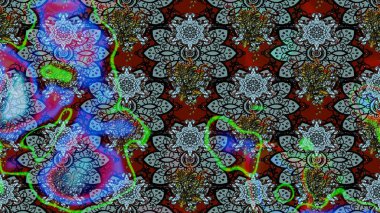 Raster illüstrasyonundaki çiçek desenli çizim. Mavi renkli çiçekler. Renkli Yaz Temalı eskiz kalıbı. Düz Çiçek Elementleri Tasarımı.