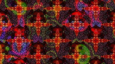 Küçük çiçekli yay deseni çiz. Raster illüstrasyonu. Suluboya tarzında siyah renkler üzerine.