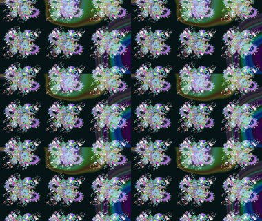 Çiçek kompozisyonu, el boyası, hassas şablon. Sevgililer günü ve tebrik kartı konsepti için şık bir davetiye. Gri renkli manzaralı çiçek deseni. Üst görünüm, yumuşak biçim.