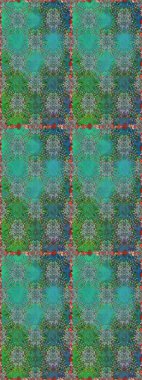 Raster illüstrasyonu. El çizimi. Çiçekli, yapraklı, çiçeksiz çiçek desenli..