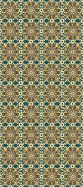 Çiçek deseni. Şık bir grafik desen. Bej, kahverengi ve mavi renklerde altın elementler. Duvar kâğıdı barok, İspanyol kumaşı. Kusursuz raster arkaplanı.