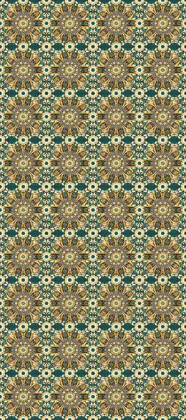 Çiçek deseni. Şık bir grafik desen. Bej, kahverengi ve mavi renklerde altın elementler. Duvar kâğıdı barok, İspanyol kumaşı. Kusursuz raster arkaplanı.