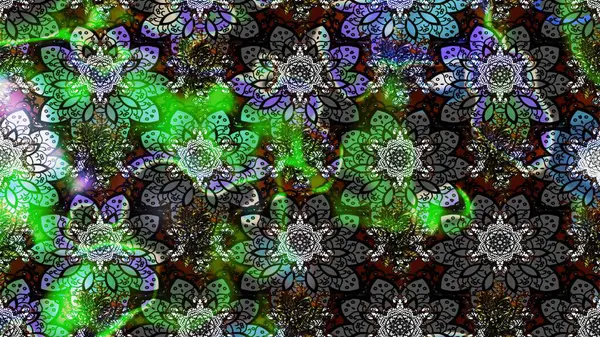 Kumaş desenli papatya çiçeği detayı. Gri renkli çiçekler.