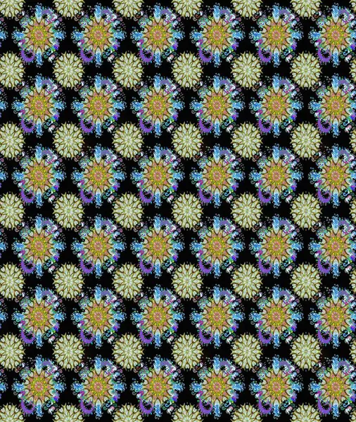 Siyah ve nötr renklerde çiçekler. Tişörtsüz arka plan deseni. Tropik çiçekler.